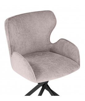 Стул-кресло Карлайл латте brendy smoke 04 / черный