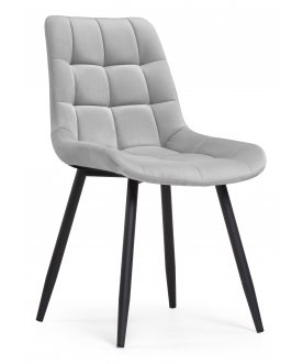 Стулья на металлокаркасе Челси 360 серый велюр (teddy 908)