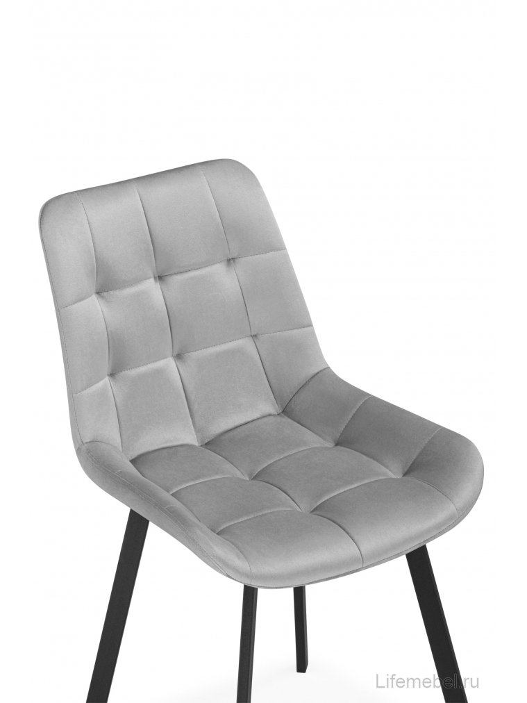 Стул МР Стронг светло-серый (hl 63) / 1П черный каркас