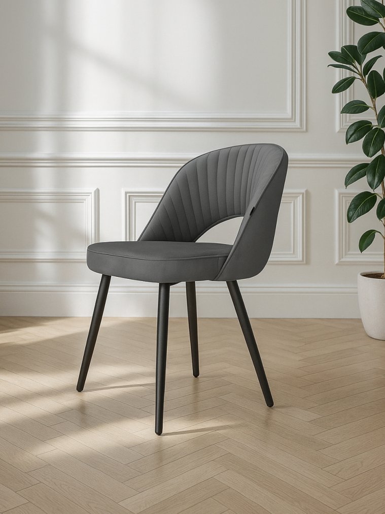 Стул на металлокаркасе Сандвикен velutto 32 / черный