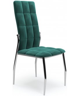 Стул на металлокаркасе K416 темно-зеленый / хром