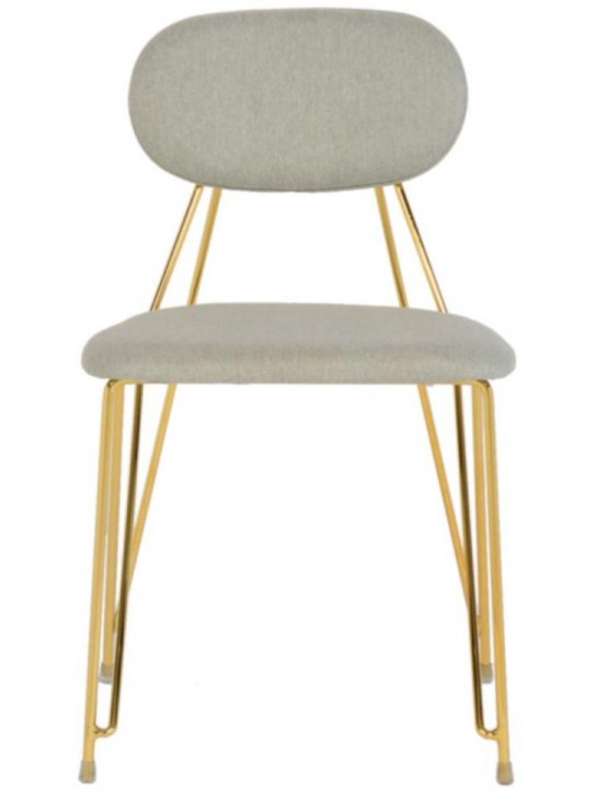 Стул на металлокаркасе Alice серый