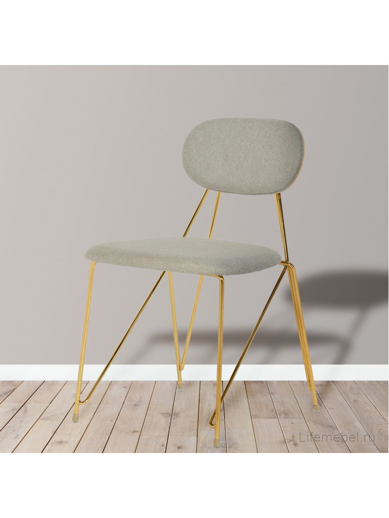 Стул на металлокаркасе Alice серый