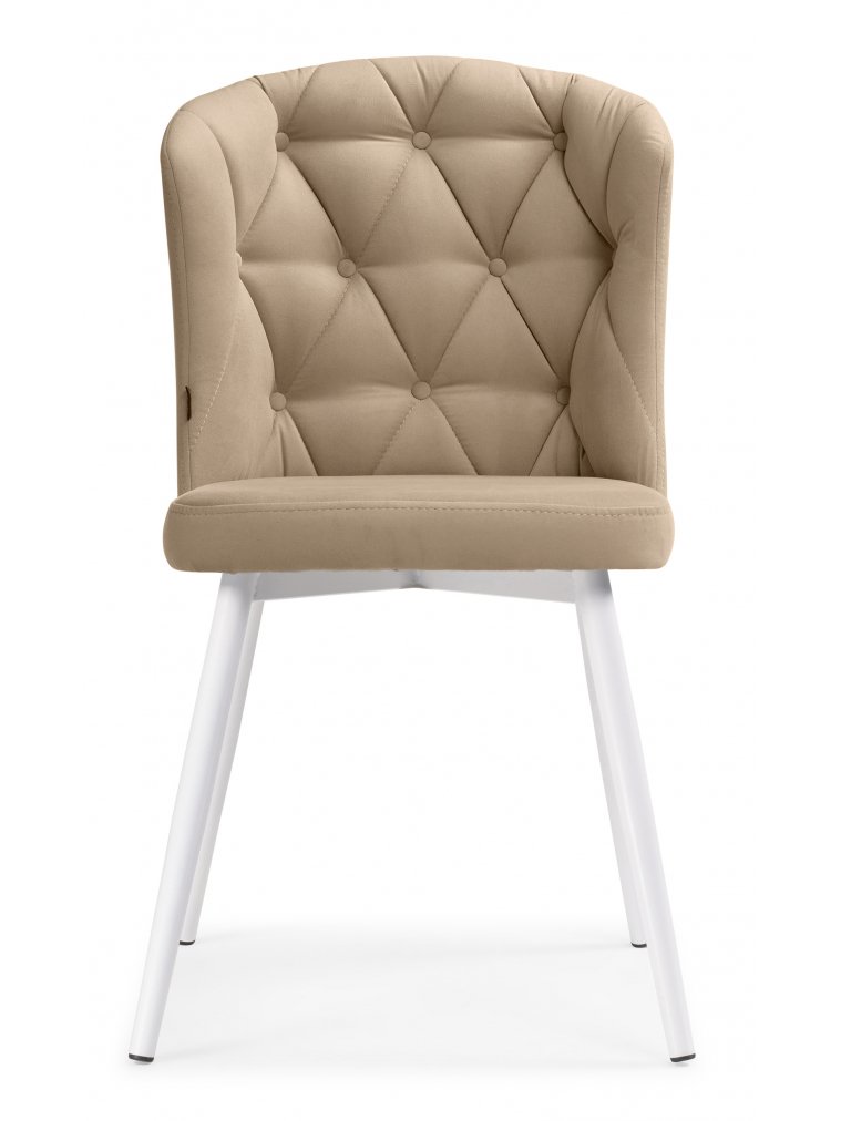 Стул на металлокаркасе Алиссум velutto 05 / белый