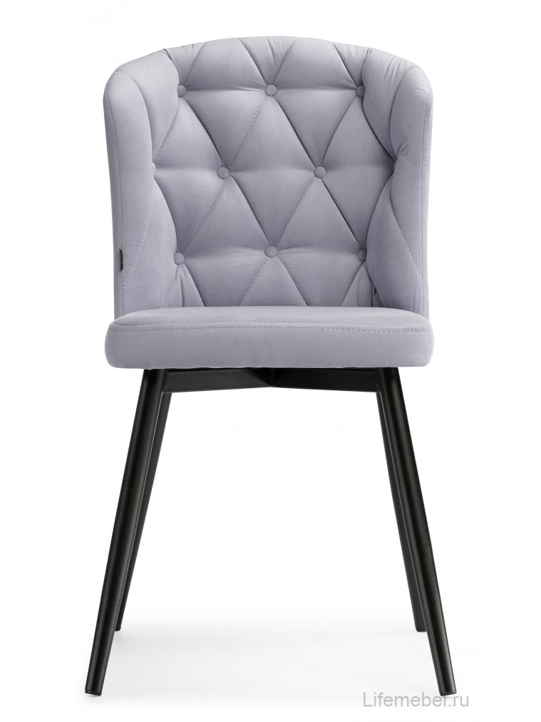 Стул на металлокаркасе Алиссум velutto 49 / черный