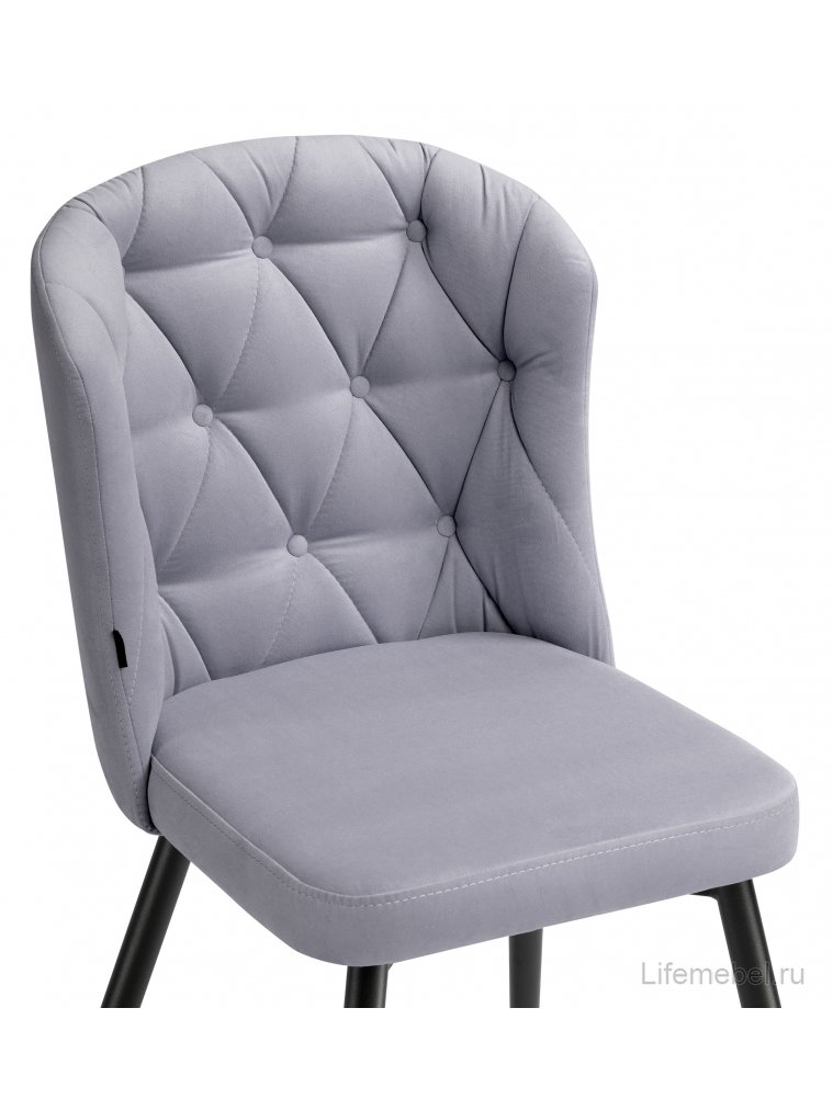 Стул на металлокаркасе Алиссум velutto 49 / черный