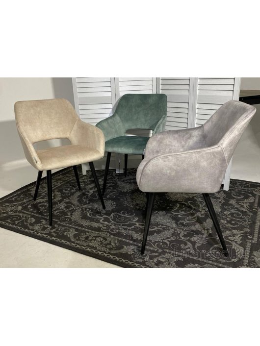 Стул на металлокаркасе Ally VBP-203 cеребристый серый / черный