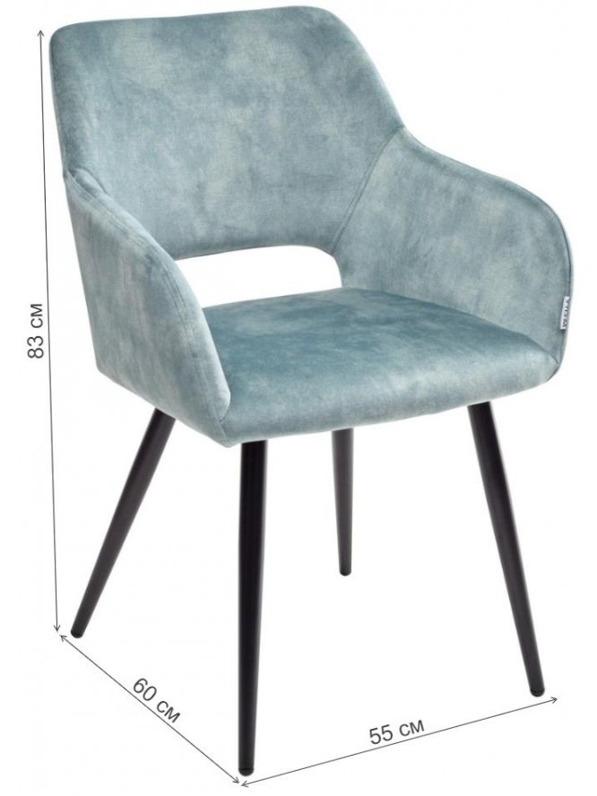 Стул на металлокаркасе Ally VBP-216 античный зеленый / черный