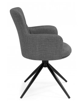 Стул-кресло Atlanta 1 крутящийся серый / черный