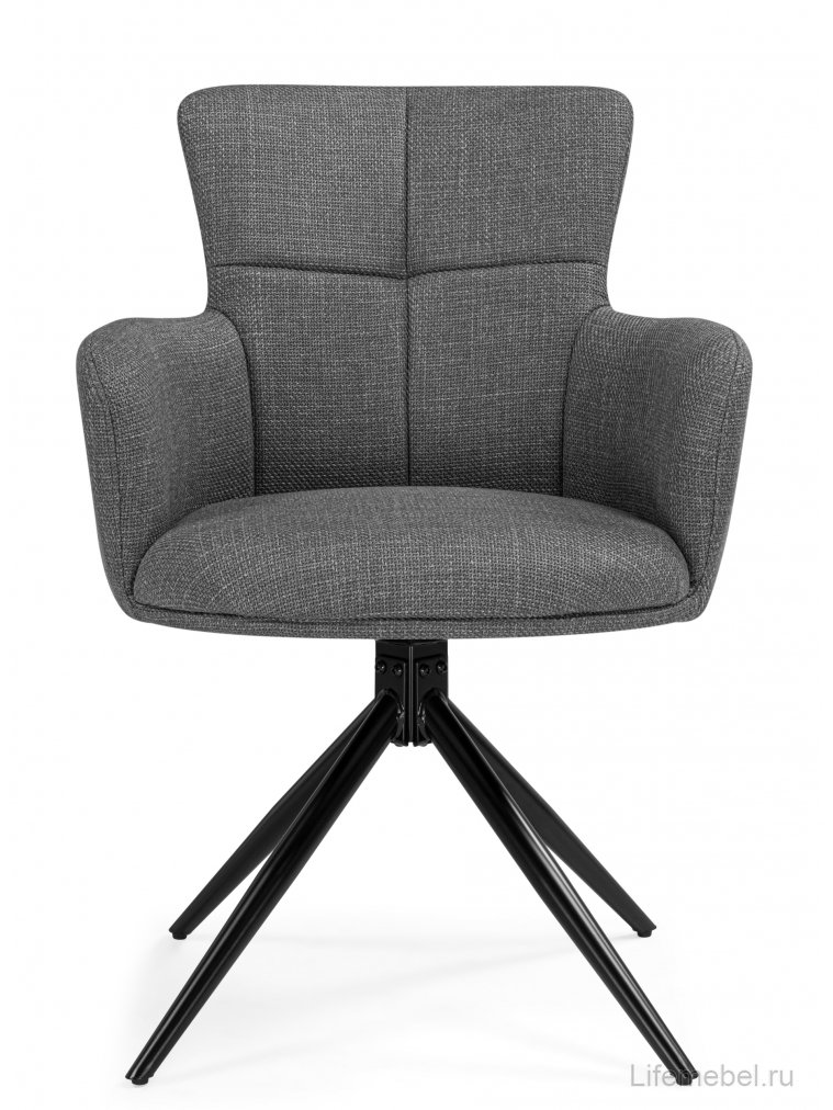 Стул на металлокаркасе Atlanta 1 крутящийся серый / черный