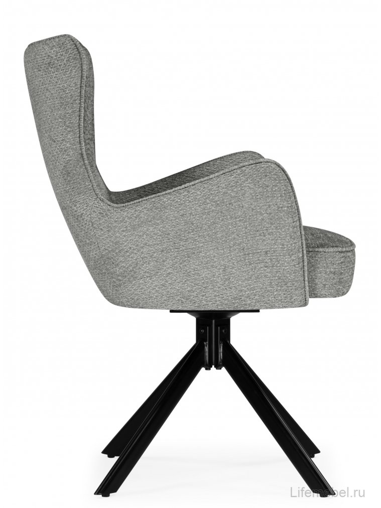 Стул на металлокаркасе Atlanta gray / black крутящийся