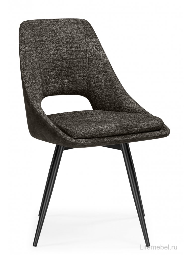 Стул на металлокаркасе Avianus вращающийся коричневый / черный