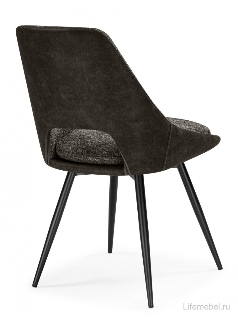 Стул на металлокаркасе Avianus вращающийся коричневый / черный