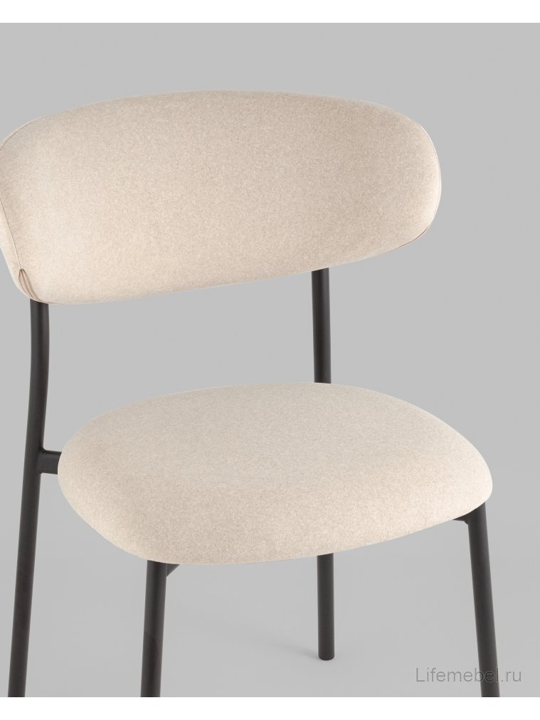 Стул на металлокаркасе Лайла, бежевый