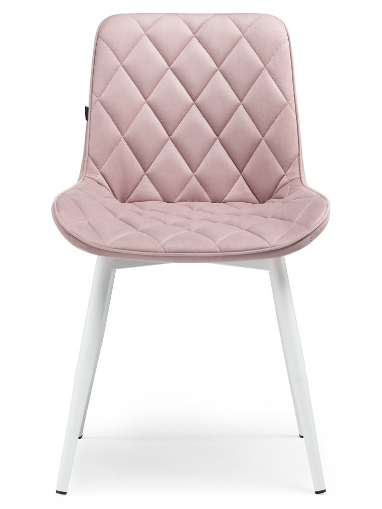 Стул на металлокаркасе Баодин velutto 37 / белый