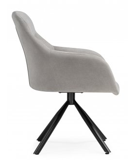 Стул-кресло Бартон 2 ткань мадера 22 / черный матовый