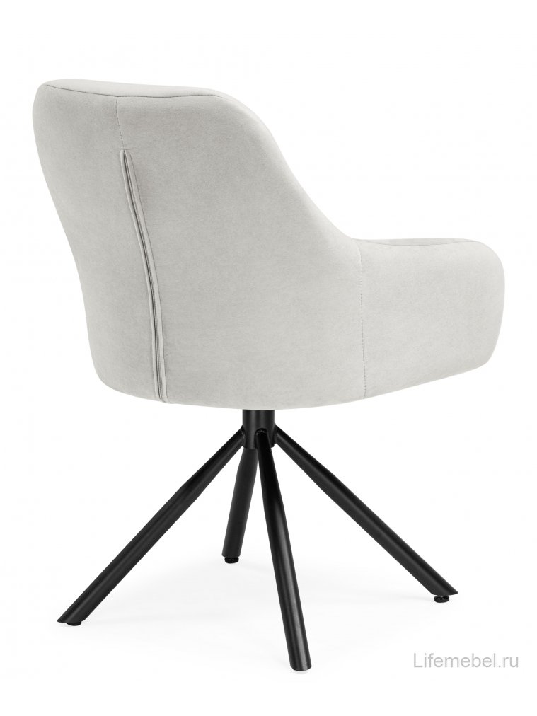 Стул на металлокаркасе Бартон 2 ткань мадера 2 / черный матовый