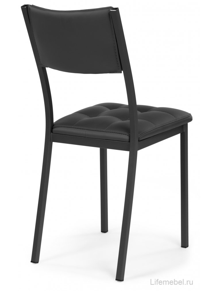 Стул на металлокаркасе Бекал черный / черный матовый