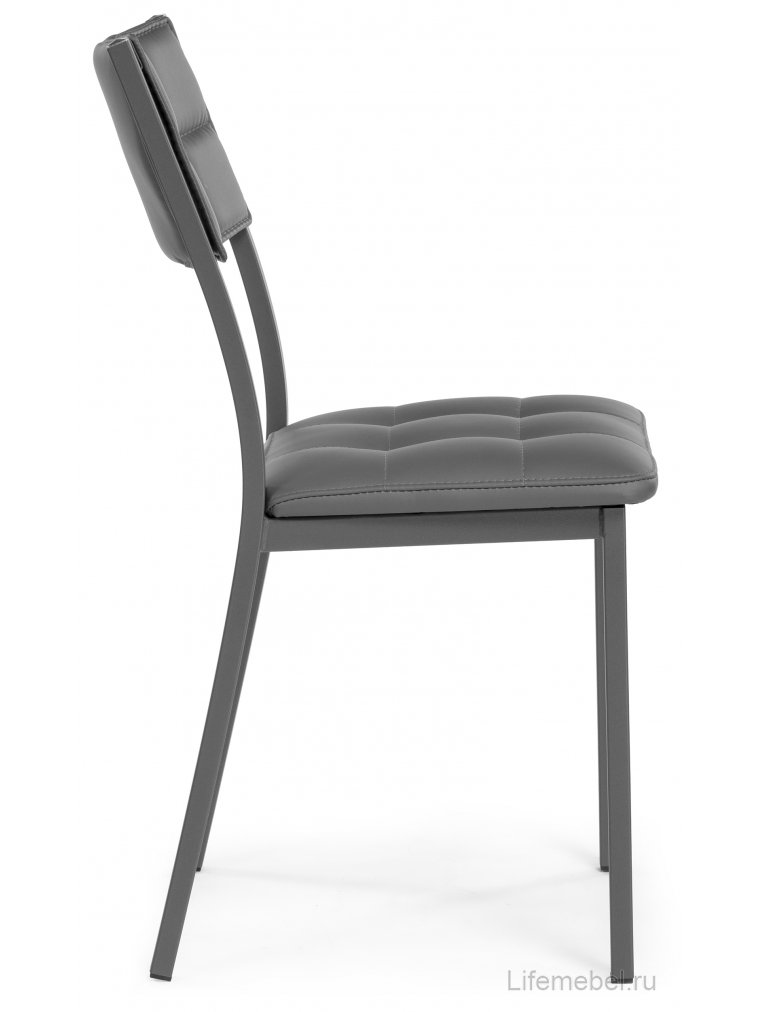 Стул на металлокаркасе Бекал темно-серый / графит