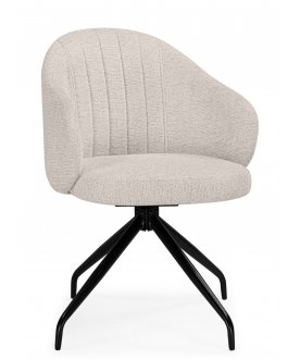 Стул-кресло Bekar крутящийся бежевый / черный