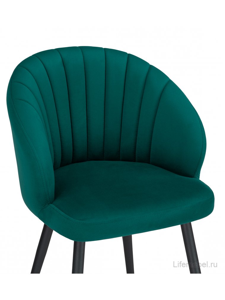 Стул на металлокаркасе Бэнбу velutto 20 / черный 