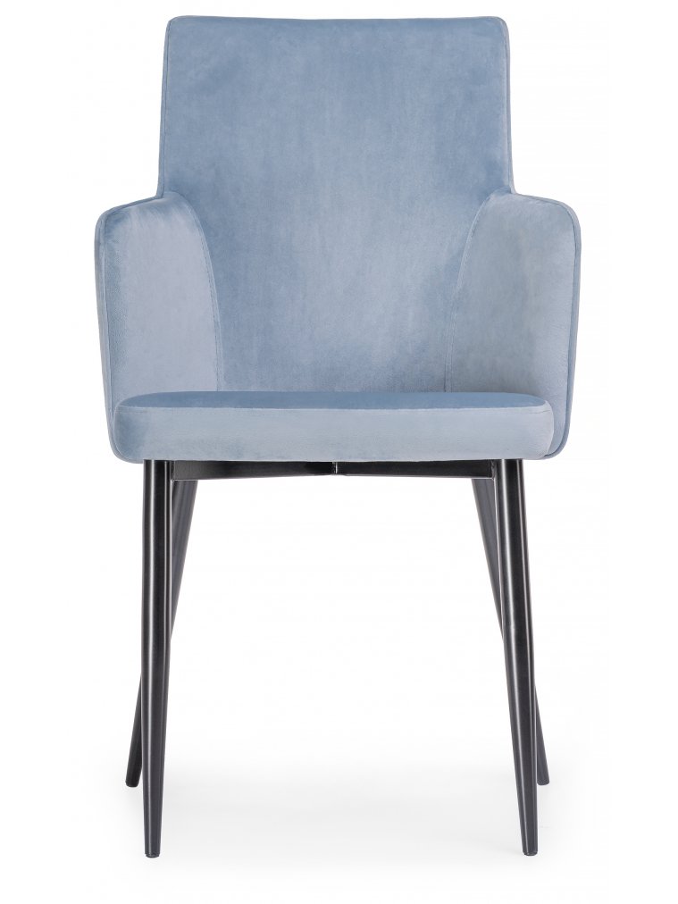 Стул на металлокаркасе Benza blue / black