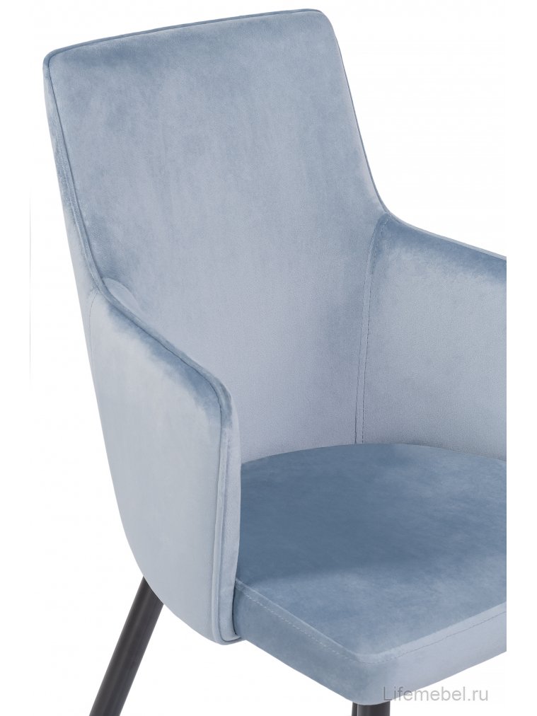 Стул на металлокаркасе Benza blue / black