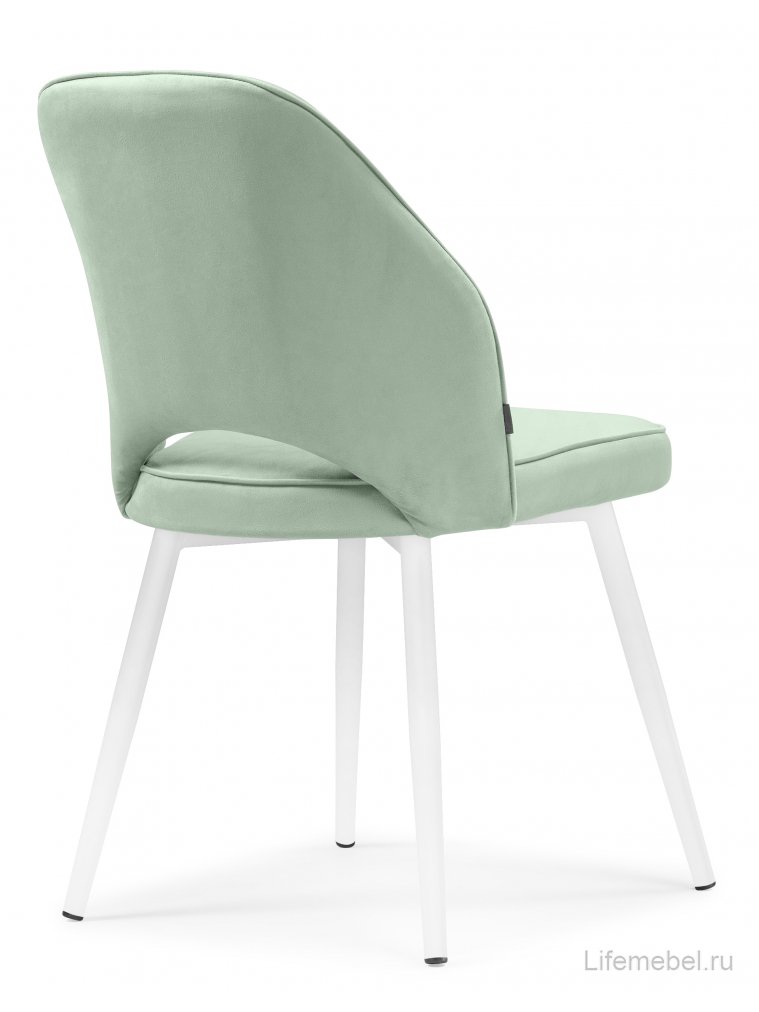 Стул на металлокаркасе Брейния velutto 14 / белый