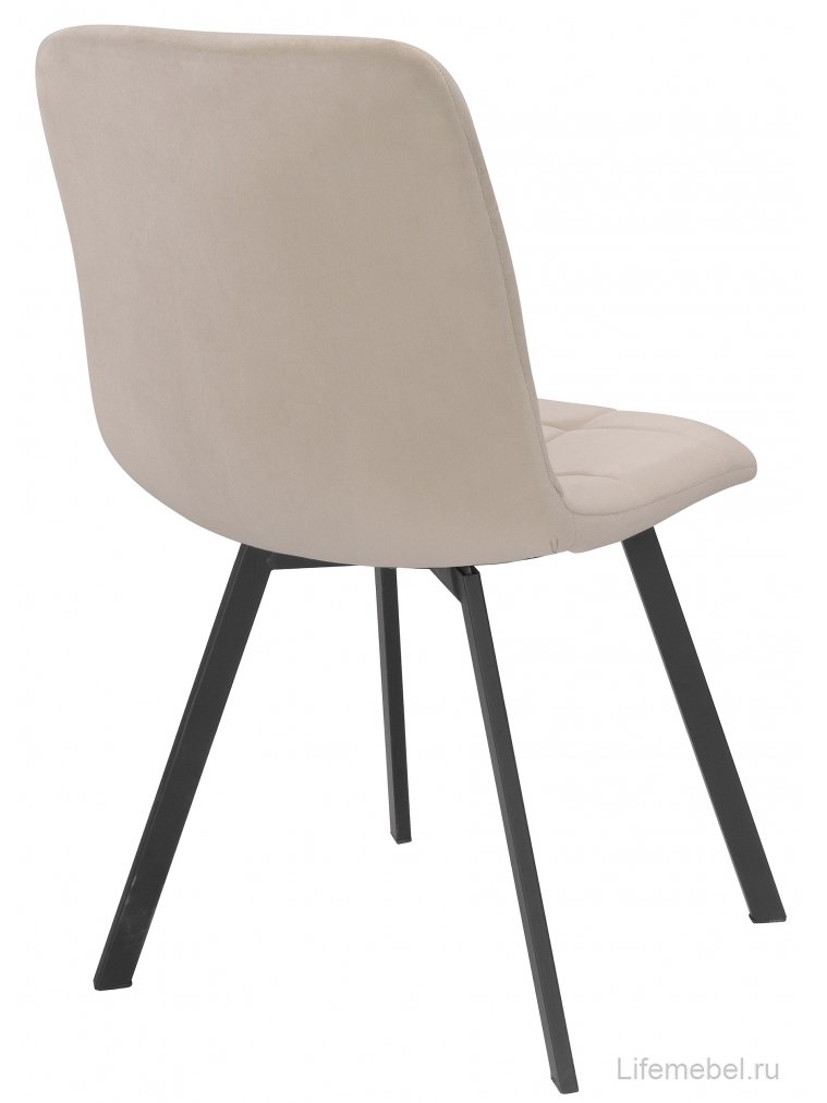 Стул на металлокаркасе Bruk beige / black