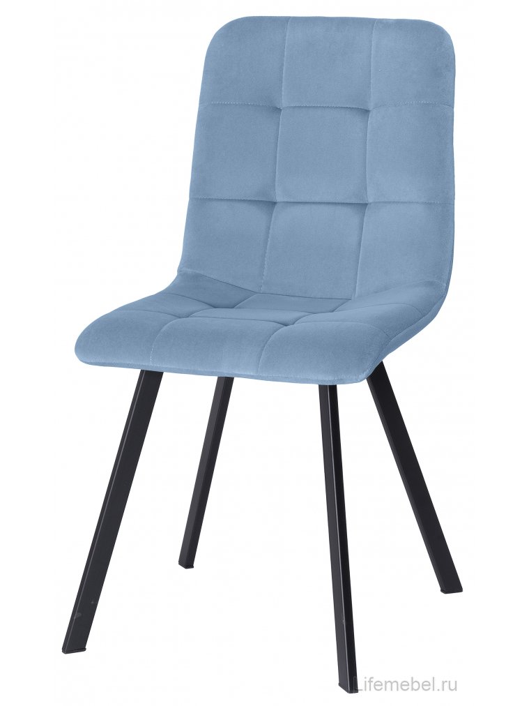 Стул на металлокаркасе Bruk light blue