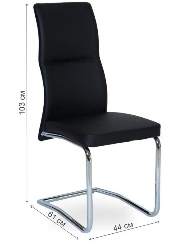 Стул на металлокаркасе LH-15 black