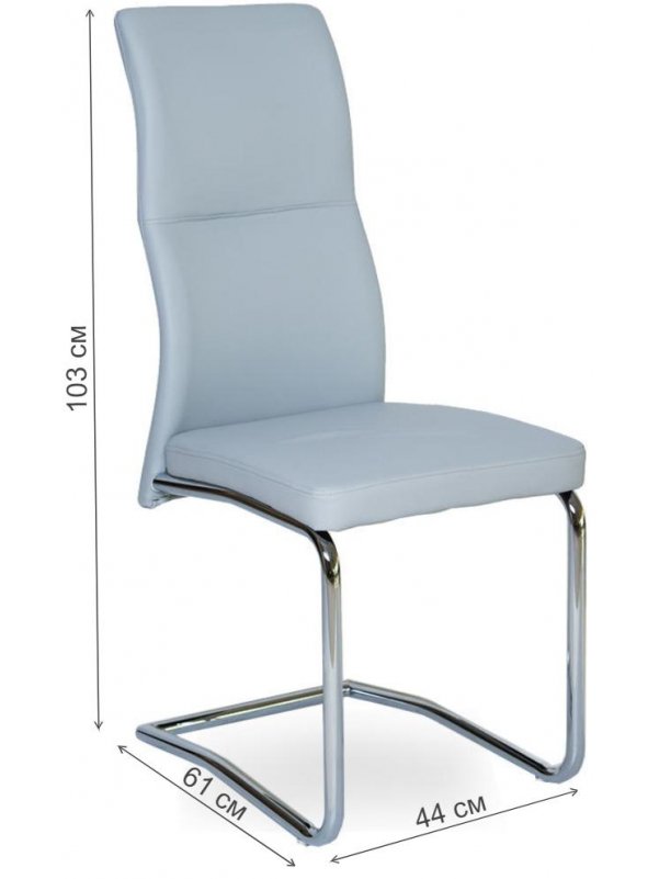 Стул на металлокаркасе LH-15 grey 98TP