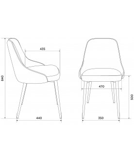 Стул на металлокаркасе Бюрократ KF-5