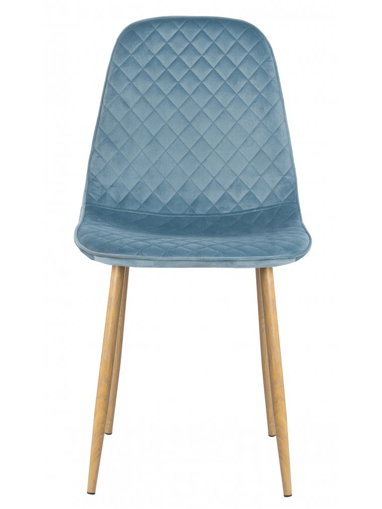 Стул на металлокаркасе Capri blue / wood