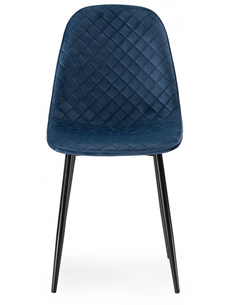 Стул на металлокаркасе Capri dark blue / black