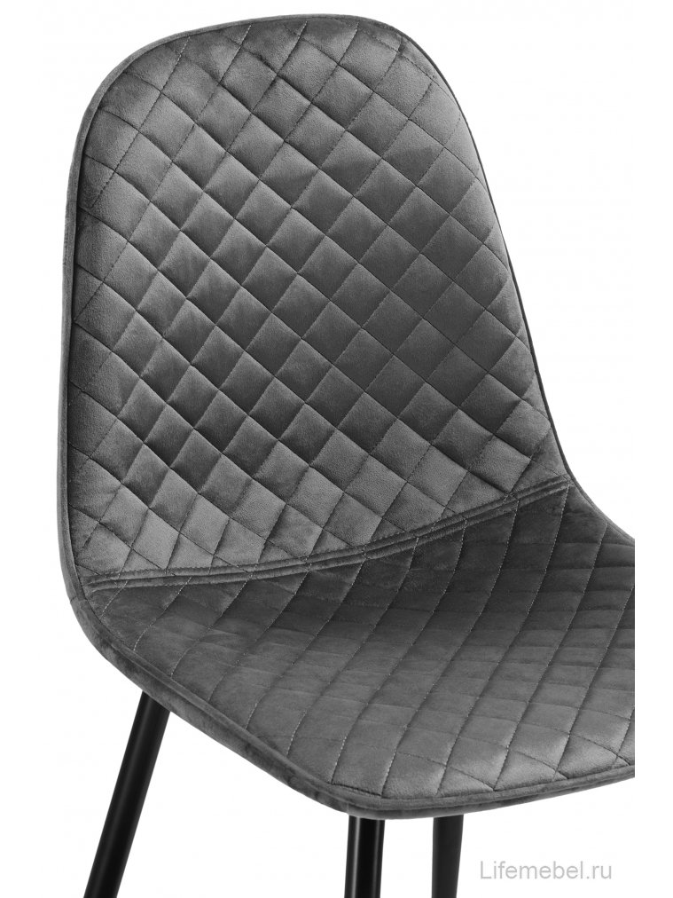 Стул на металлокаркасе Capri dark gray / black