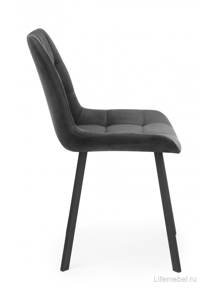 Стул на металлокаркасе Челси 360 П темно-серый (zd 995) / черный