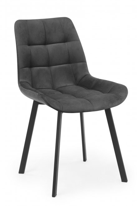 Стул на металлокаркасе Челси 360 П темно-серый (zd 995) / черный