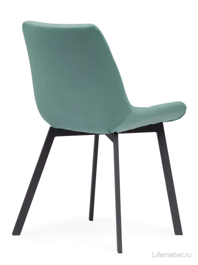 Стул на металлокаркасе Челси бирюзовый / черный