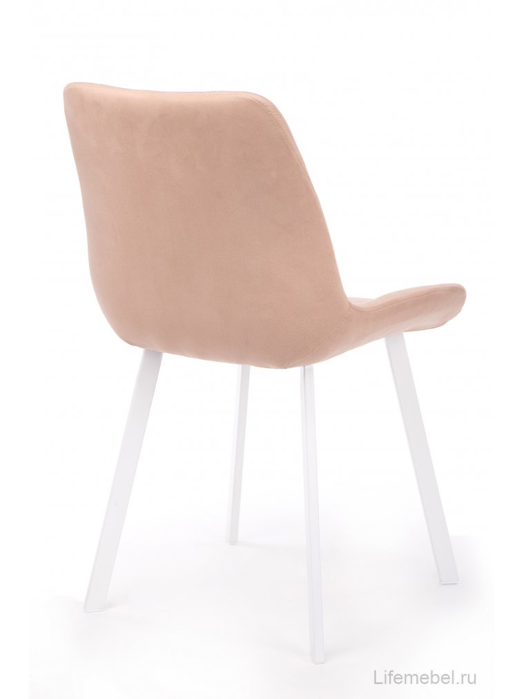Стул на металлокаркасе Челси П бежевый (zd 210) / белый