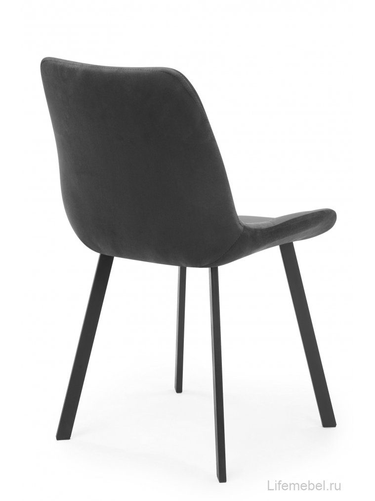 Стул на металлокаркасе Челси П темно-серый (zd 995) / черный