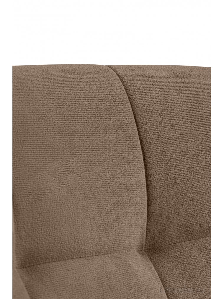 Стул на металлокаркасе Челси велюр коричневый / черный каркас