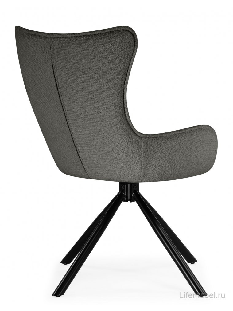 Стул на металлокаркасе Chicago light gray / black legs KD