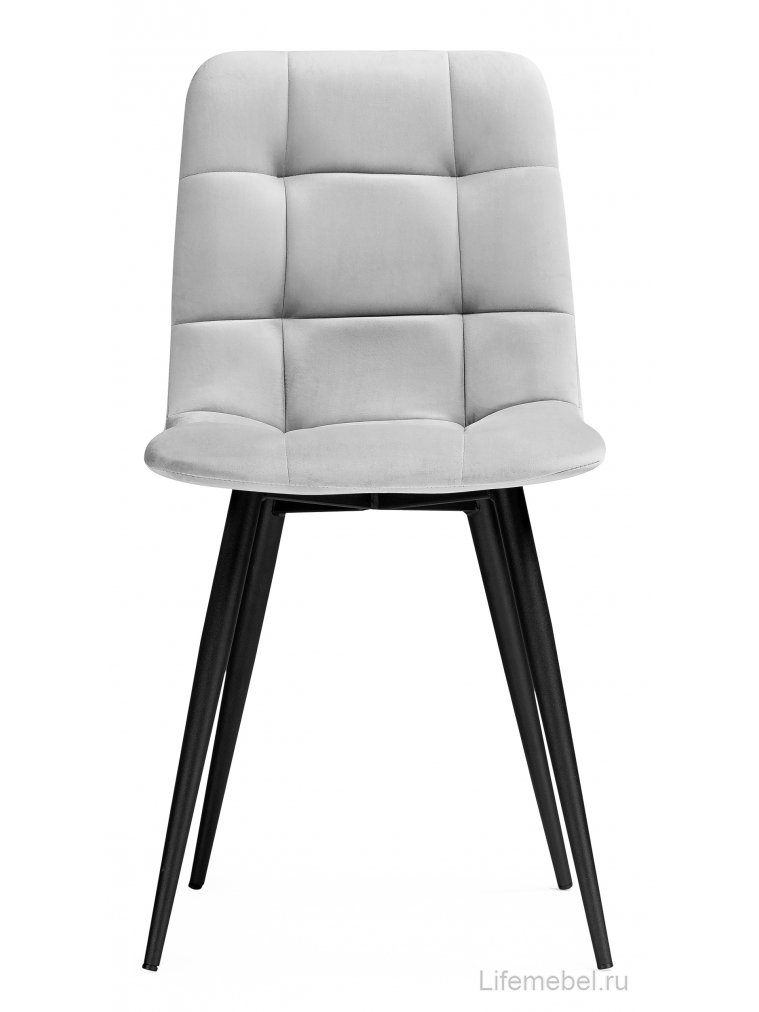 Стул на металлокаркасе Чилли К светло-серый / черный