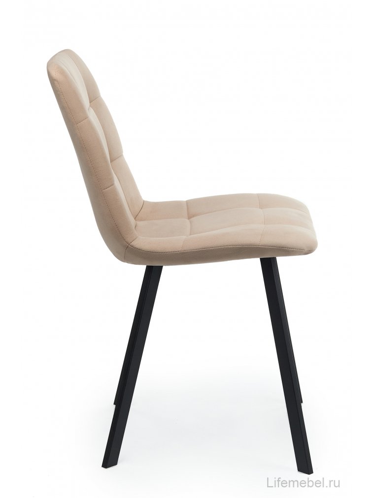 Стул на металлокаркасе Чилли бежевый / черный