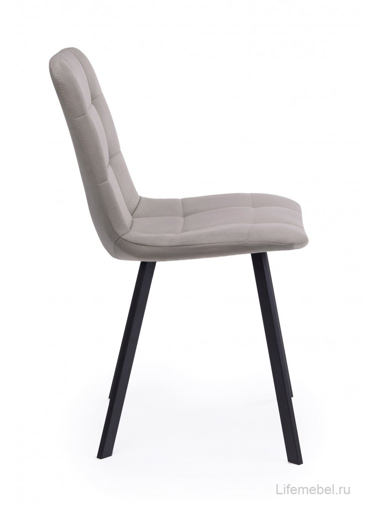 Стул на металлокаркасе Чилли латте / черный