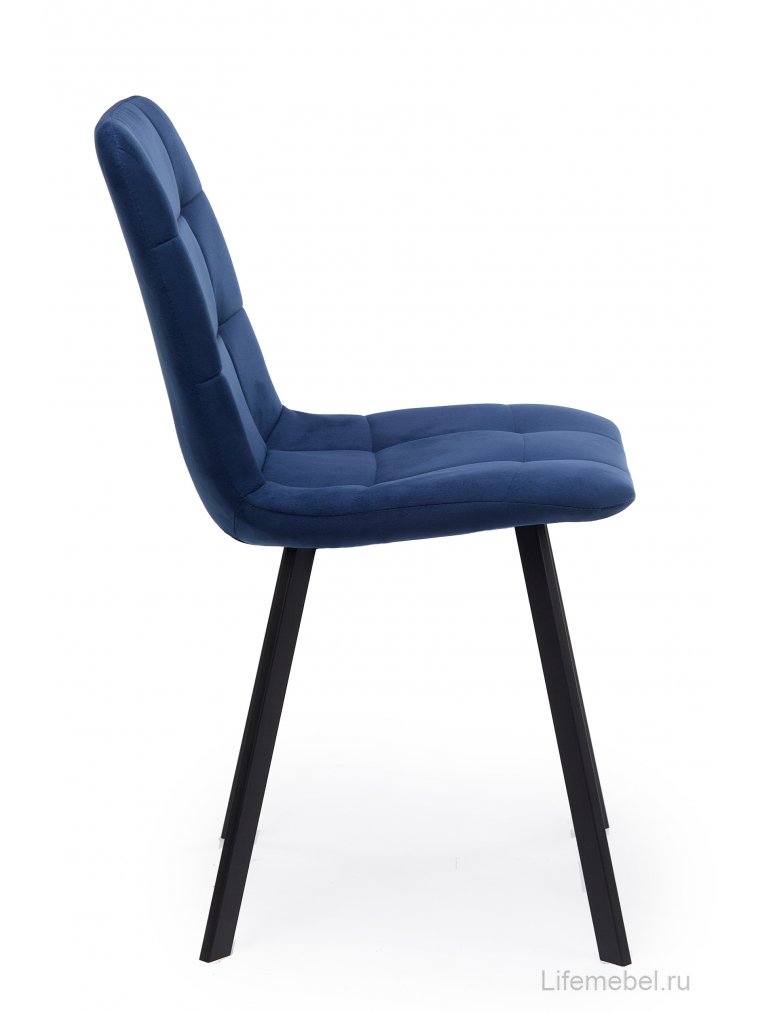 Стул на металлокаркасе Чилли синий / черный