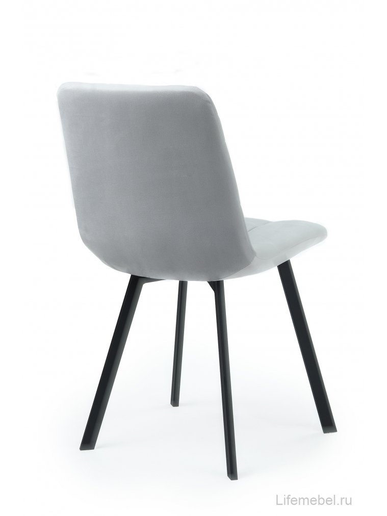 Стул на металлокаркасе Чилли светло-серый / черный