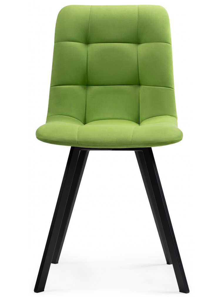 Стул на металлокаркасе Чилли светло-зеленый / черный