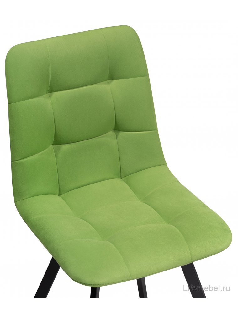 Стул на металлокаркасе Чилли светло-зеленый / черный
